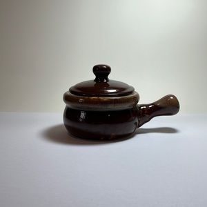French Onion Soup Baking Crocks with Lids (used, new condition)